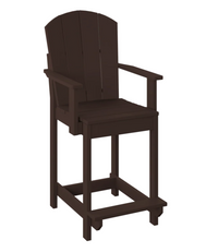 P8-C Polybird Fanback Dining Chair-Counter