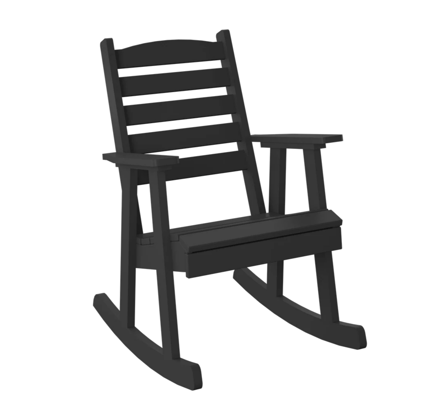 P77 Polybird Slat Back Rocking Chair