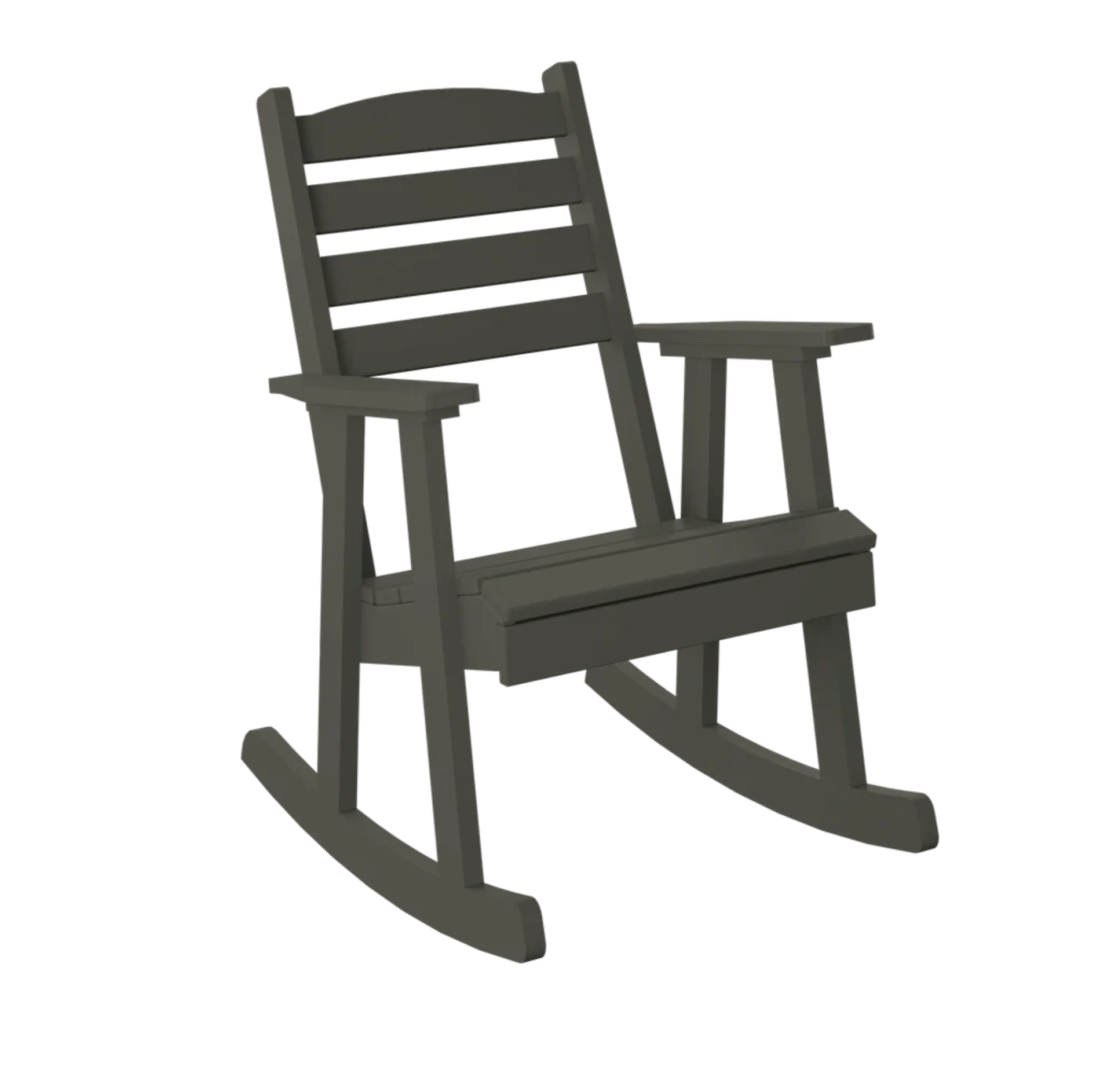 P77 Polybird Slat Back Rocking Chair