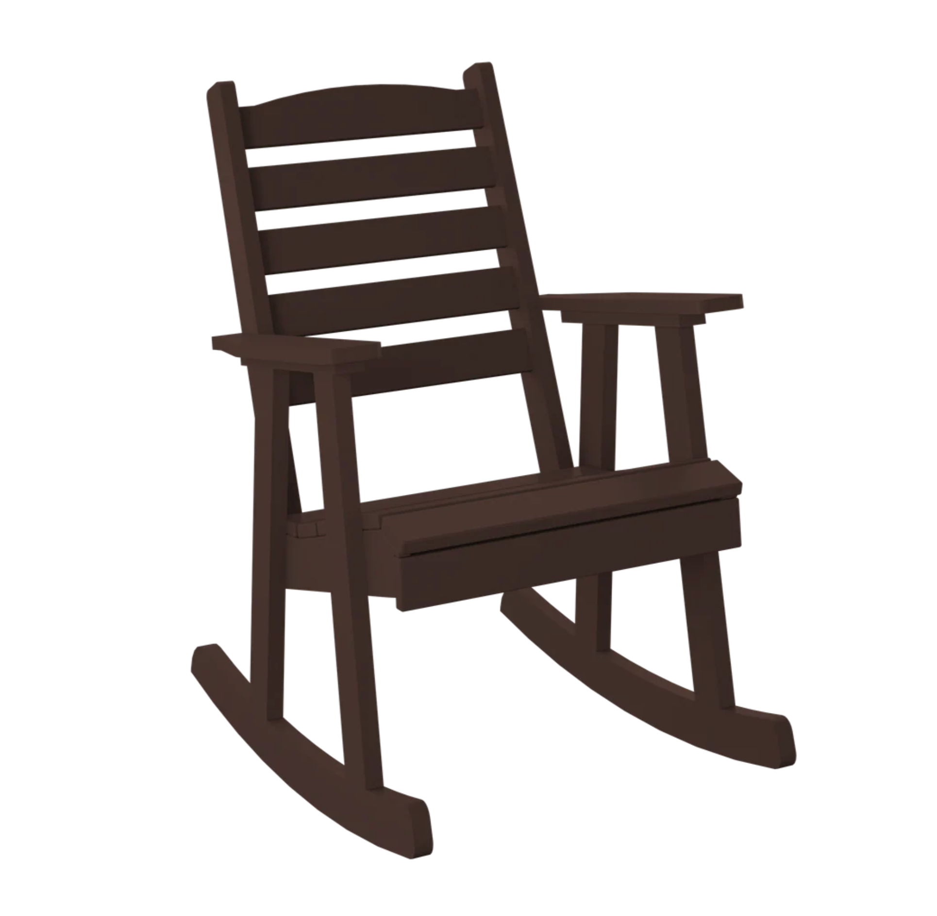 P77 Polybird Slat Back Rocking Chair