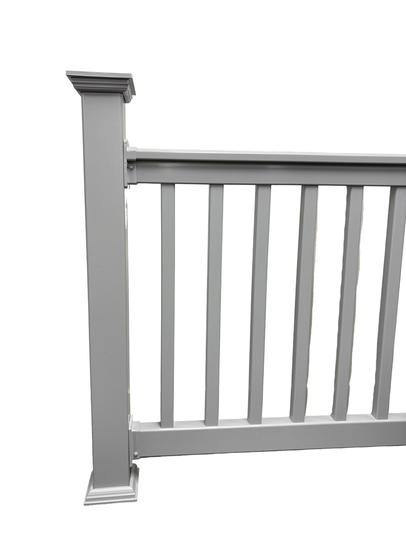 4" Gray Vinyl Post Sleeve (kit 2)