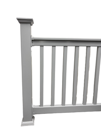 4" Gray Vinyl Post Sleeve (kit 2)