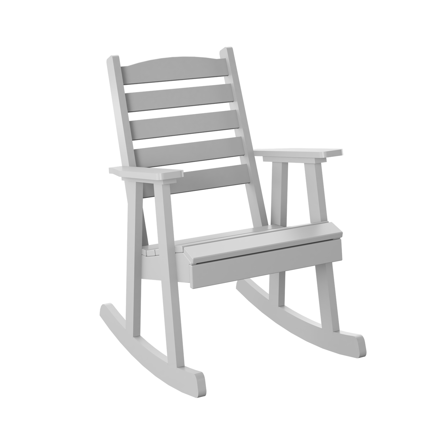 P77 Polybird Slat Back Rocking Chair